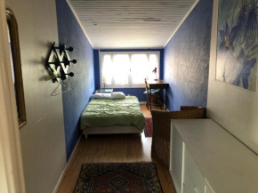 chambre bleue dans ma maison